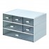 Comix Organizer με 6 συρτάρια, μπλε, Y15x22,9x16,7εκ.